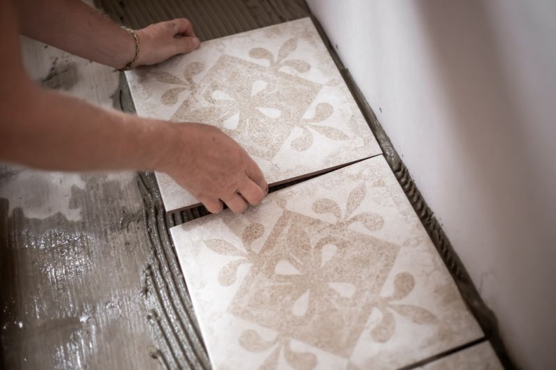 Mosaic Tile Floor Installation in Loudoun County, VA