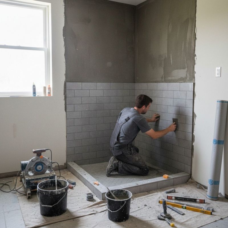 Tile Shower Floor Installation in Longmont, CO